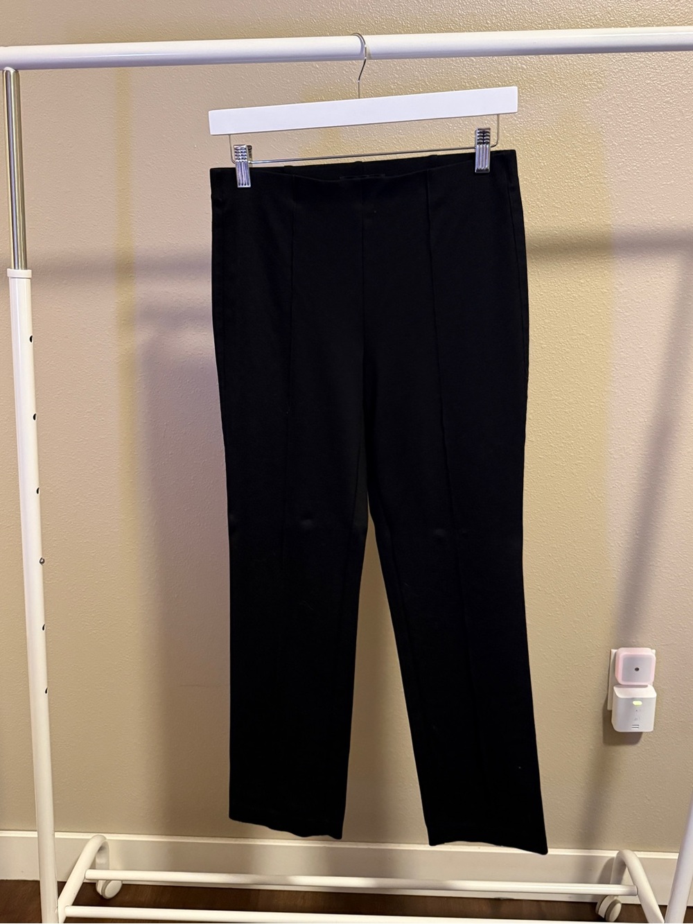 Banana Republic Black Straight-Leg Dress Pants